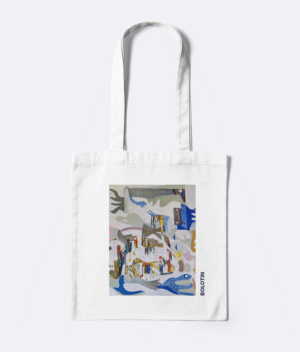 Art Tote Bag, Original Artwork on a Tote Bag