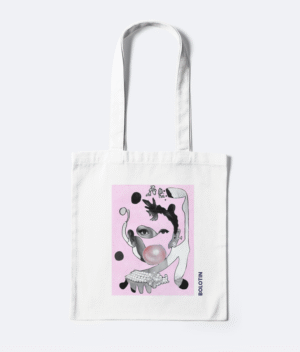 Audrey Hepburn Tote Bag, Original Artwork on a Tote Bag