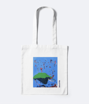 Art Tote Bag, Original Artwork on a Tote Bag