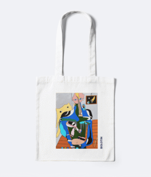 Art Tote Bag, Original Artwork on a Tote Bag