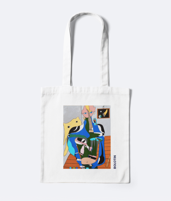 Art Tote Bag, Original Artwork on a Tote Bag
