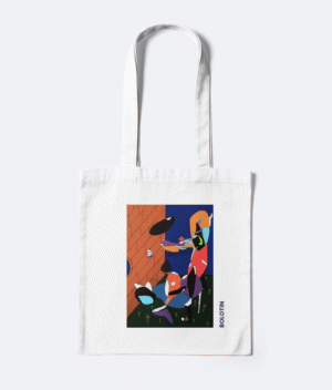 Art Tote Bag, Original Artwork on a Tote Bag