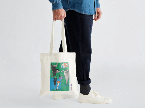 Art Tote Bag, Original Artwork on a Tote Bag