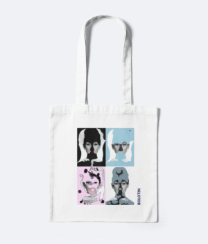 Audrey Hepburn Tote Bag, Original Artwork on a Tote Bag