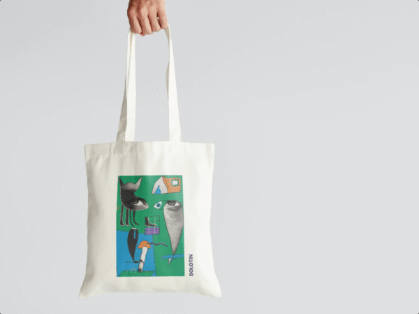 Art Tote Bag, Original Artwork on a Tote Bag